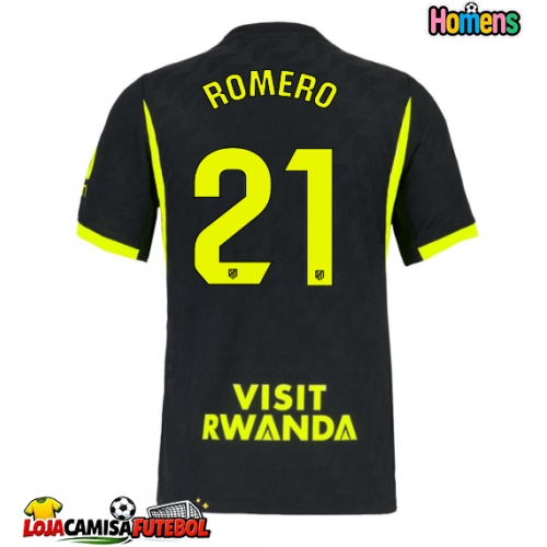 Camisa de Futebol Atletico Madrid Cristian Romero #21 Equipamento Secundário 2026-27 Manga Curta